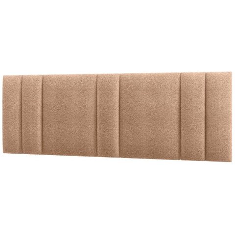 Cabeceira Modulada King 200 Cm com Led Boucle Bege Vconcept