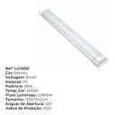 Ver imagem 7 de 3 Lâmpada Retangular Flat 36w 120cm 6000k Led Sobrepor Bivolt