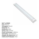 Ver imagem 7 de 3 Lâmpada Retangular Flat 36w 120cm 6000k Led Sobrepor Bivolt