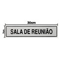 Ver imagem 2 de Combo 3 Placas De Sinalização Sala De Reunião 30x7 Acesso - B-523/2 F9e