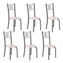 Ver imagem 1 de Kit 6 Cadeiras para Sala de Jantar Sara