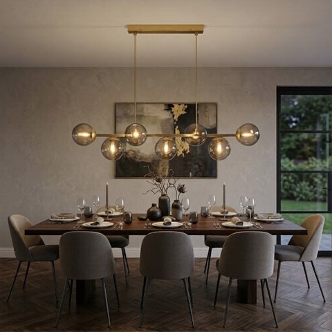 Pendente Moderno Jabuticaba 1,20m Mesa Sala de Jantar Bancada