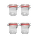 Ver imagem 1 de Kit 4 Potes Hermético Vidro Trava Metal 300ml Class Home