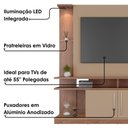 Ver imagem 5 de Estante Home TV 55 pol com LED 180 cm York Fendi Freijo Bechara