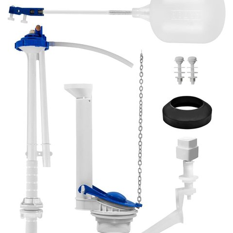 Mecanismo Completo Universal Simples com Botão de Acionamento Lateral Externo Branco