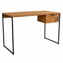Ver imagem 1 de Escrivaninha com Gaveta Quarto Adolescente 118cm Kappesberg Freijo/preto Fosco