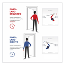 Ver imagem 2 de Porta Social C/postigo 210x080 Branco Lado Esquerda L.25 - Branco