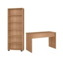 Ver imagem 3 de Kit 2 Peças com Estante Livreiro e Escrivaninha Gávea Espresso Móveis Preto