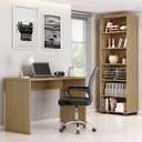 Ver imagem 1 de Kit 2 Peças com Estante Livreiro e Escrivaninha Gávea Espresso Móveis Preto