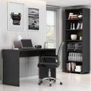 Ver imagem 1 de Kit 3 Peças com Cadeira para Escritório, Estante Livreiro e Escrivaninha Gávea