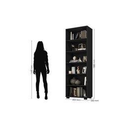 Kit 3 Peças com Cadeira para Escritório, Estante Livreiro e Escrivaninha Gávea - 7