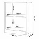 Ver imagem 4 de Kit 4 Peças com 1 Mesa L 1 Armário 1 Estante Uma Porta 1 Estante 2 Portas