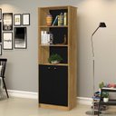 Ver imagem 5 de Kit 4 Peças com 1 Mesa L 1 Armário 1 Estante Uma Porta 1 Estante 2 Portas