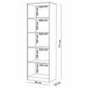 Ver mais imagens de Kit 4 Peças com 1 Mesa L 1 Armário 1 Estante Uma Porta 1 Estante 2 Portas