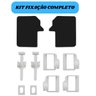 Kit Conjunto Fixação para Assento Sanitário Almofadado Preto| Astra - 2