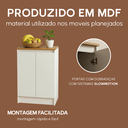 Ver imagem 6 de Armário Lateral Cabeceira Organizador Quarto Estetico Minimalista com Tampo Amadeirado