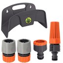 Ver imagem 1 de Suporte Plástico Enrolador Porta Mangueira + Engate Rápido