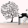 Adesivo de Parede Árvore com Palavras-Extra Grande 118x118cm - 1