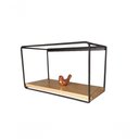 Ver imagem 3 de Nicho Retangular Preto com Madeira 20x35 Sala Quarto Cozinha