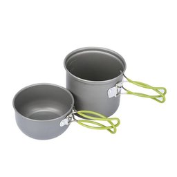 Kit Panelas Camping, Alumínio, Kit Cozinha Acampamento, Outdoor, Panela Viagem, Praia, Pesca, com Bo - 2
