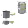 Kit Panelas Camping, Alumínio, Kit Cozinha Acampamento, Outdoor, Panela Viagem, Praia, Pesca, com Bo - 7