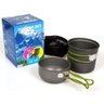 Kit Panelas Camping, Alumínio, Kit Cozinha Acampamento, Outdoor, Panela Viagem, Praia, Pesca, com Bo - 1