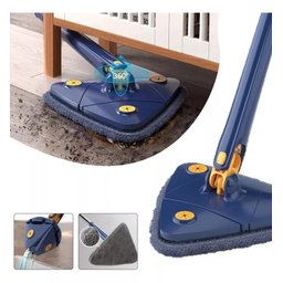 Rodo de Limpeza Esfregão Triangular Giratório Limpa Vidros - 1