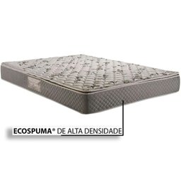 Cama Box Baú Solteiro: Colchão Ortopédico Herval AG65 Fort Black Firme Pillow Top + Base CRC Suede C - 5