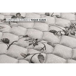 Cama Box Baú Solteiro: Colchão Ortopédico Herval AG65 Fort Black Firme Pillow Top + Base CRC Suede C - 4