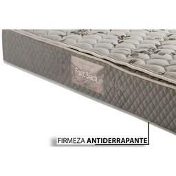 Cama Box Baú Solteiro: Colchão Ortopédico Herval AG65 Fort Black Firme Pillow Top + Base CRC Suede C - 3