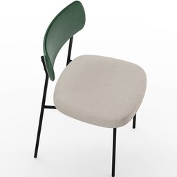 Kit 06 Cadeiras para Sala de Jantar Melina L02 Facto Verde Musgo Linho Cru - Lyam Decor - 6