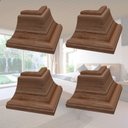 Ver imagem 1 de Kit 10 Caixas com 120 Peças Cantoneira Externa PVC 25x25mm com Engate Rápido Permatti Marrom/Imbuia