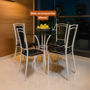 Ver imagem 1 de Kit 4 Cadeiras Cozinha Aço Tubolar Confortável Jantar