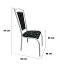 Ver imagem 7 de Kit 4 Cadeiras Cozinha Aço Tubolar Confortável Jantar