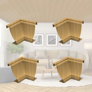 Kit 5 Caixas com 60 Peças Cantoneira Interna Pvc 25x25mm com Engate Rápido Permatti