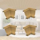 Ver imagem 1 de Kit 5 Caixas com 60 Peças Cantoneira Interna PVC 25x25mm com Engate Rápido Marrom/Cerejeira Permatti