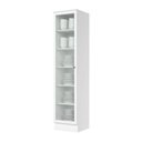 Ver mais imagens de Cristaleira Amy Casa 812 1 Porta 5 Prateleiras MDF-MDP Branco 50cm Casa 812