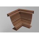 Ver imagem 3 de Kit 5 Caixas com 60 Peças Cantoneira Interna PVC 25x25mm com Engate Rápido Marrom/Imbuia Permatti