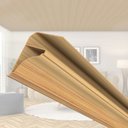 Ver imagem 1 de Kit 5 Caixas com 300 m Moldura de PVC 8MMX38MMX3M Permatti Marrom/Cerejeira