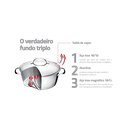 Ver imagem 3 de Jogo de Panelas Allegra 4 Peças Tramontina
