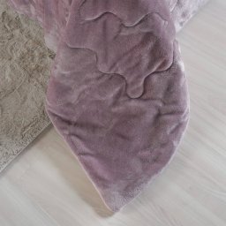 Edredom Sherpa Casal Dupla Face 180x220cm Old Mauve - 3