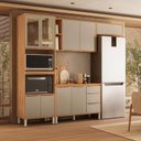 Ver imagem 5 de Cozinha Modulada Plena 4 Peças Torre Quente Cinamon Nude Prime Tx - Demóbile