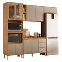 Ver imagem 1 de Cozinha Modulada Plena 4 Peças Torre Quente Cinamon Nude Prime Tx - Demóbile