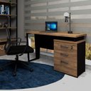 Ver imagem 1 de Mesa de Escritório 1,20m com Gaveteiro 3 Gavetas F5