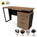 Ver imagem 2 de Mesa de Escritório 1,20m com Gaveteiro 3 Gavetas F5