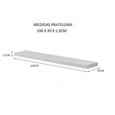 Ver imagem 3 de Kit 3 Prateleira Madeira Mdf Branca 100x20cm com Suporte Invisivel Flutuante Don Castro Decor Pratel