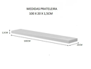 Ver imagem 3 de Kit 3 Prateleira Madeira Mdf Branca 100x20cm com Suporte Invisivel Flutuante Don Castro Decor Pratel