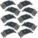 Ver imagem 1 de Kit 10 Chapinhas Elevada Pés Palito Rosca 5/16 Zincado