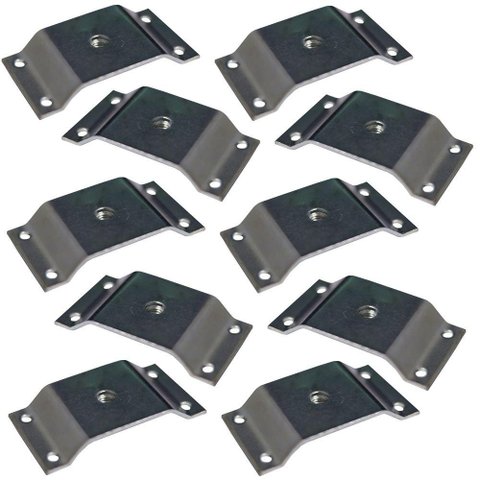 Kit 10 Chapinhas Elevada Pés Palito Rosca 5/16 Zincado