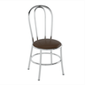 Cadeira Roselena C/ Encosto Tubular OOL 93 - COURISSIMO METALIZADO CAFÉ Pozza - 1
